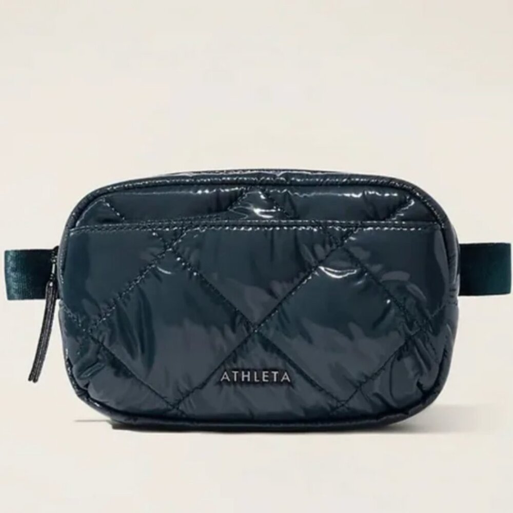 ATHLETA All About Shine Quilted Crossbody Belt Bag